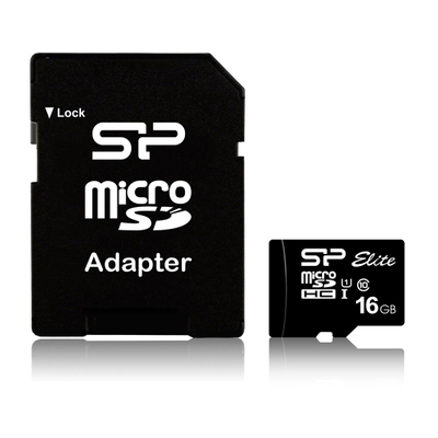 Kartë memorie Silicon Power Elite MicroSDHC, 16GB, Class 10 UHS I