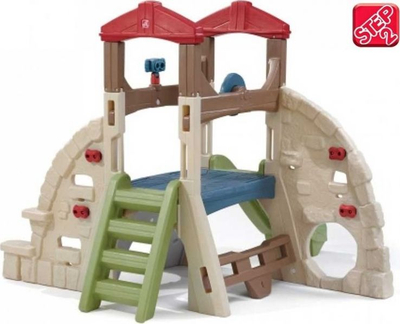 Сет играчки за двор Step2 Alpine Ridge Climber, со лизгалка, ѕид за искачување, повеќебоен