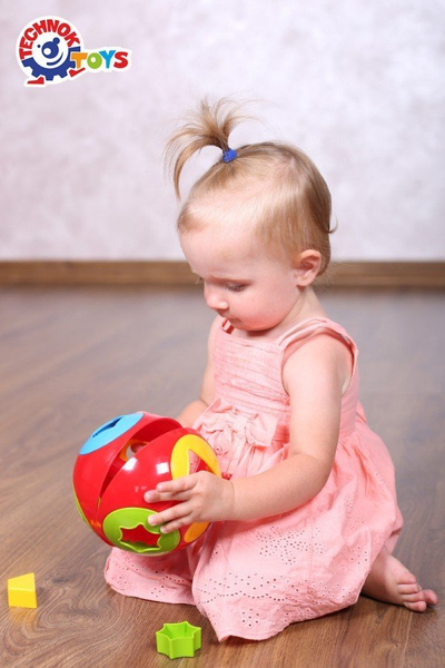 Сортер за форми TechnoK Smart Kid 1, пластична сфера, шарена