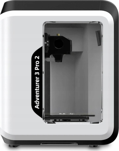 Printer 3D Flashforge Adventurer 3 Pro2, i mbyllur, me ekran me prekje, i zi