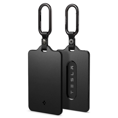 Mbajtëse karte Spigen Tesla Air Fit, set 2 copë, e zezë