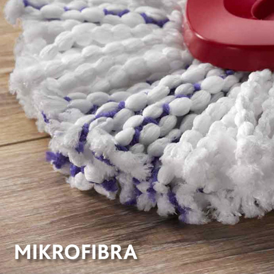 Vileda TURBO 3in1 Микрофибер Резервна Глава за Вртлив Моп, 1 парче