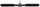 Dorezë e drejtë tiguar Straight Handle, 45 cm, çelik, e zezë