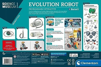 Lodër robotike Clementoni Science Museum Evolution Robot, programues, STEM, shumëngjyrëshe