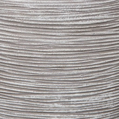 Vazo zbukuruese Capi Europe Taper Round Rib NL, 42x38 cm, ivory e bardhë