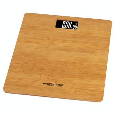 Peshore banjoje ProfiCare PW 3103 Bamboo, digjitale, sipërfaqe bambu, ngjyrë druri