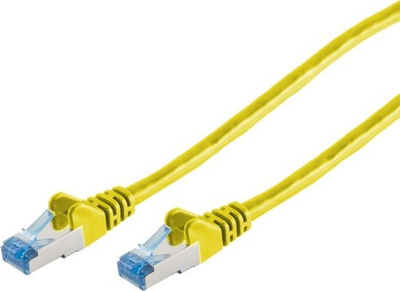 Kabllo rrjeti S-Conn 75711-0.5Y, Cat6a S/FTP, 0.5 m, e verdhë