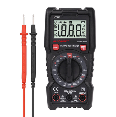 Multimetër dixhital Habotest HT113, 2000 numërime, 600V CAT III, i zi