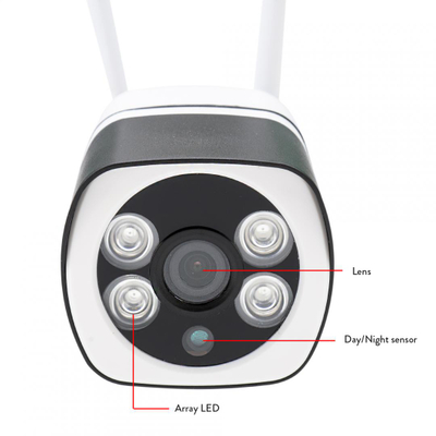 Kamerë sigurie PNI IP649, 2MP 1080p, WiFi, e bardhë