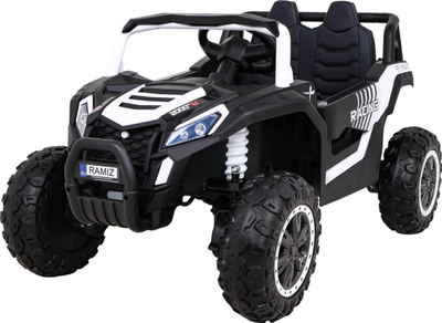 Makina elektrike për kalamaj Buggy Racing, 4x45W, rrota EVA, me pult, LED, e kuqe