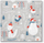 Salveta letre MFP Christmas P TL627008, 33x33cm, 3 shtresa, gri me motiv dimëror