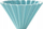 Dripper kafeje Origami M, porcelan, 2 4 filxhanë, turquoise
