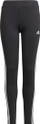 Gete sportive për vajza Adidas G 3S TIG, 134 cm, të zeza