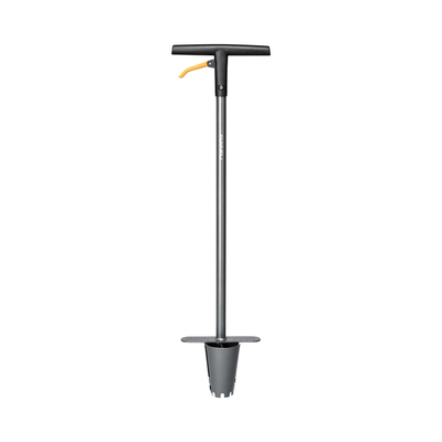 Mbjellës me dorezë të gjatë Ergo™ Fiskars, zezë/portokalli