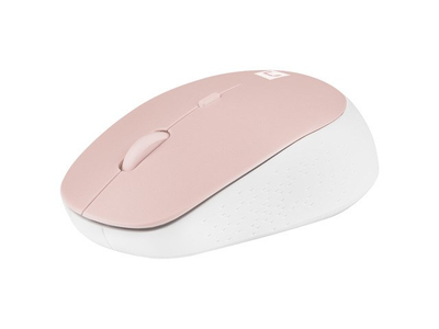 Maus Natec Harrier 2, USB 2.0, rozë, i bardhë