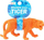 Gomë fshirëse Eraser Zoo Tiger, jumbo 9.5cm, model tigër, shumëngjyrëshe