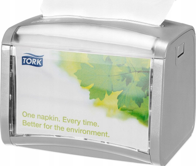 Dispenser salvetash Tork Xpressnap 272613, kapacitet 275 salveta, argjend