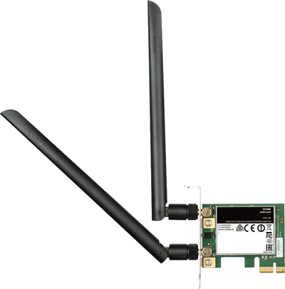 Përshtatës rrjeti D-Link DWA-582, AC1200, Dual-Band, PCIe, i zi