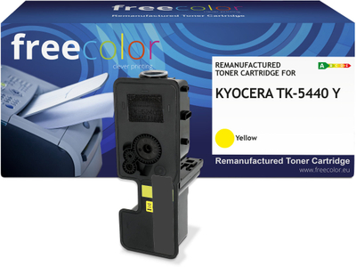 Toner Freecolor Kyocera TK-5440Y, me chip, 2400 faqe, i verdhë