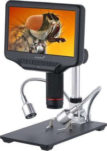 Mikroskop digjital Levenhuk DTX RC4, 270x, ekran 7", Ultra HD, i zi