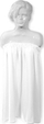 Mantil parukerie Activeshop White Sponge Cape No. 1, i bardhë