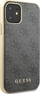 Kapak telefoni Guess 4G për iPhone 11 Pro, GUHCN61G4GG, gri me ar