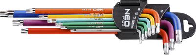 Set çelësash torx të tipit L NEO, T10-T50, 9 copë