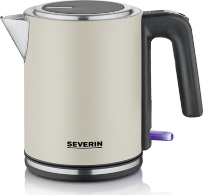 Електричен чајник Severin 9577, BPA free, контролно светло, беж и црна боја