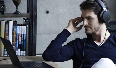 Kufje Sony MDR-ZX310APL, të zeza / kaltra