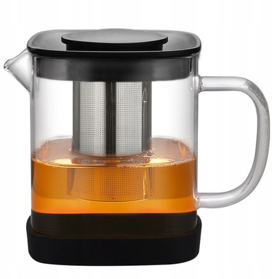 Ibrik qelqi Kamille KM-0777M, 1L, rezistent ndaj nxehtësisë, transparent