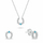 Set aksesores për goca Brilio Silver sBS4838, argjendtë