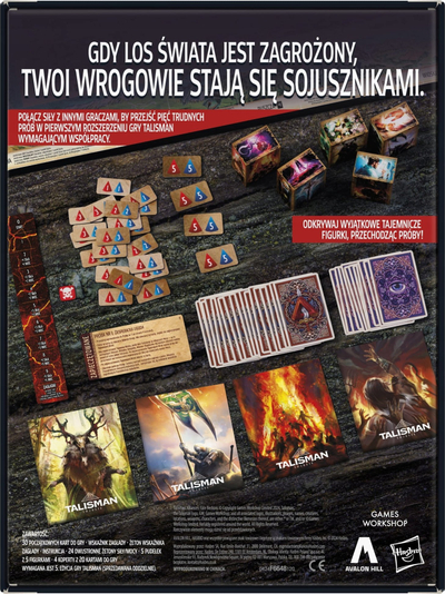 Lojë tavoline zgjerim Talisman Magic and Sword Alliances Call of Fate, 5th Edition, 2 6 lojtarë