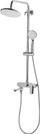 Set dushi me mixer GURARA Rainshower, kokë e madhe dushi, dush dore, argjendtë