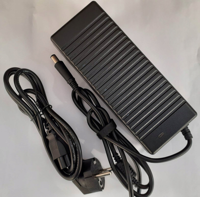 Karikues laptopi Dell Barrel AC, 130W, për Latitude Slimline dhe XPS 15, i zi