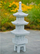 Скулптура за градина Ubbink Acqua Arte Japan Pagode, декоративна, отпорна на временски услови, сива како камен