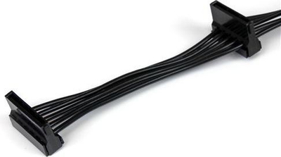 Kabllo StarTech (PYO4SATA), SATA 15-pin në SATA 15-pin x4, 0.4 m, e zezë
