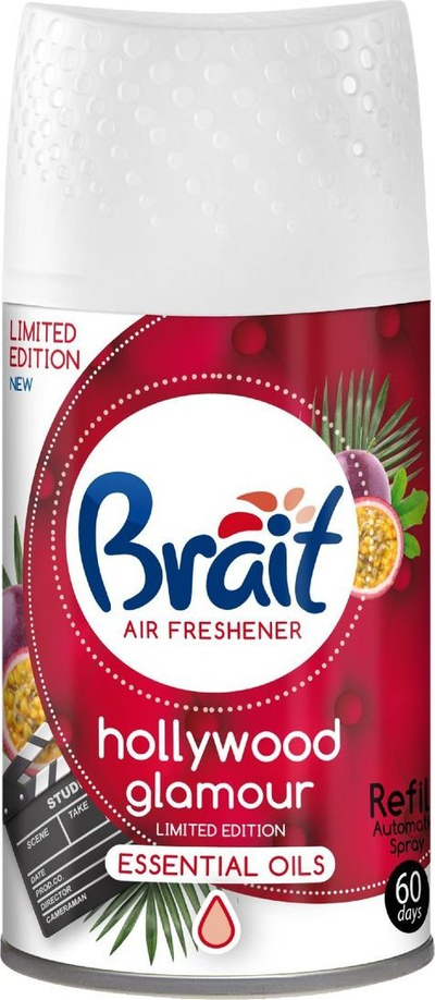 Рефил освежувач на воздух Brait Hollywood Glamour, автоматски, 250 ml