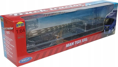 Makina lodër kamion Dromader Welly MAN TGX XXL, shkalla 1:64, metal dhe plastikë, shumëngjyrëshe