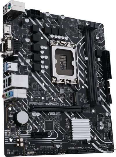 Pllakë amë Asus PRIME H610M-D D4, PCIe 4.0, DDR4, e zezë