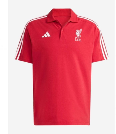 Bluzë polo Adidas LFC DNA 25/26, pambuk, për burra, e kuqe