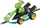 Makinë lodër Mario Kart Yoshi për pista slot, jeshile me të bardhë