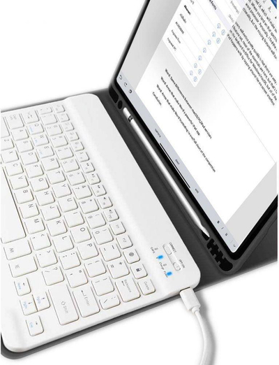 Këllëf me tastierë Tech-Protect SC Pen për iPad Air 10.9" 2020–2022 dhe 11" 2024, Bluetooth, i zi