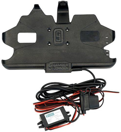 Adapter energjie për notebook Gamber-Johnson 19161, 24W, 12–24V, i zi me të kuqe