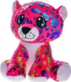 Lodër pelushi Star Sparkle Leopard, 16 cm, rozë me shkëlqim