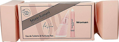Set parfum Bruno Banani Woman, Eau de Toilette 30ml, Pen parfum 3g, rozë