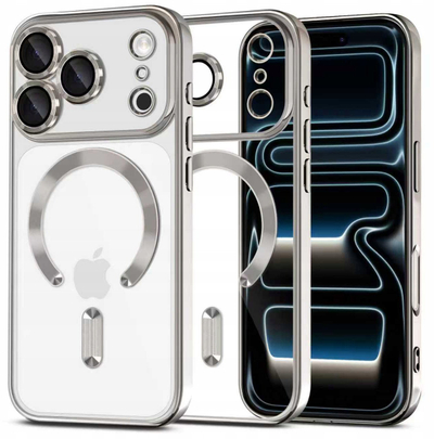 Këllëf telefoni Tech-Protect MagFlex për iPhone 17 Pro, MagSafe, i argjendtë