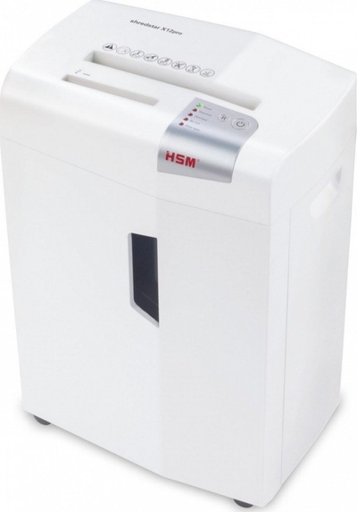 Уништувач на документи HSM shredstar X12Pro, микро сечење, P 5, бел