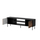 Dollap TV Cama EF Cortina Fellini, 180x40x60 cm, PUSH TO OPEN, i zi arrë