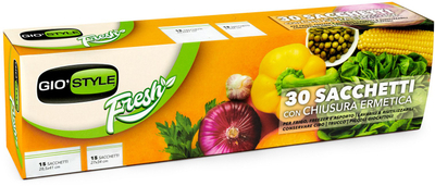 Qese hermetike Fresh 15+15, polietileni, transparente