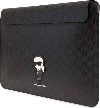 Mbrojtëse laptopi Karl Lagerfeld Saffiano Monogram Ikonik KLCS16SAKHPKK, 16\", e zezë